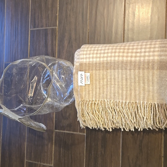 Fibre By Auskin Merino Wool Fringe 59 X 78 Throw Blanket - Picture 10 of 11